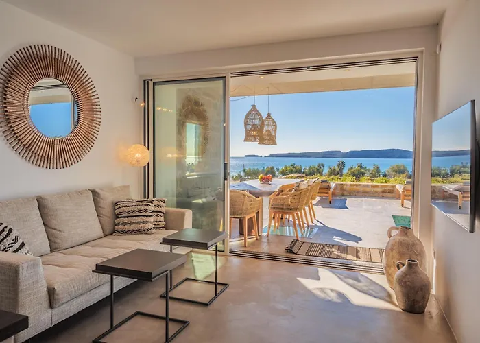 Villa Penthouse With Private Pool, Sauna & Seaview Gialova